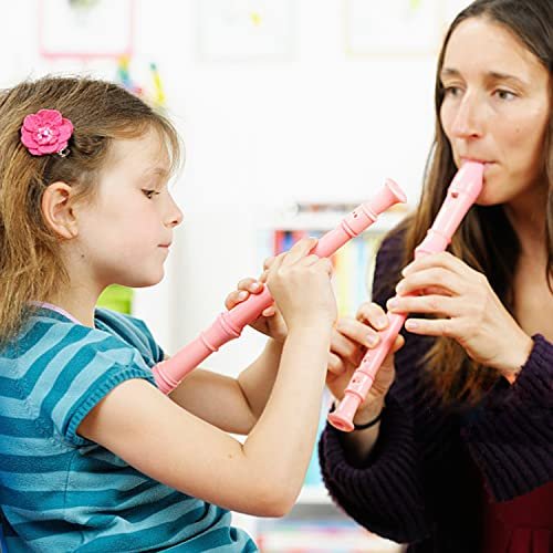 2-Piece Beginner Soprano Recorder Set - Pink & Light Blue