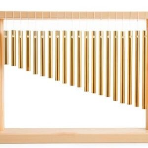 20-Bar Gold Chime: Healing Sound Tabletop Instrument