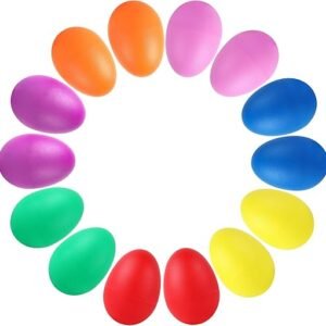 Augshy 14 PCS Colorful Musical Egg Shakers for Kids