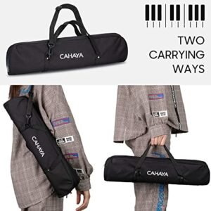 CAHAYA 32-Key Melodica with Case - Portable Black Piano