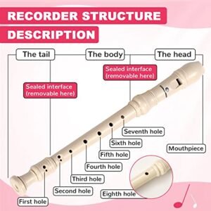 CONJURER Soprano Recorder for Kids - 8 Hole, Beige