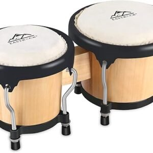 EastRock Bongo Drum Set: 4” & 5” Tunable Percussion