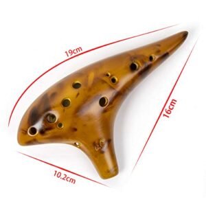 Lotmusic 12-Tone Alto C Ocarina: Perfect Gift for Beginners