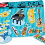 Melissa & Doug Musical Instruments Sound Puzzle for Toddlers