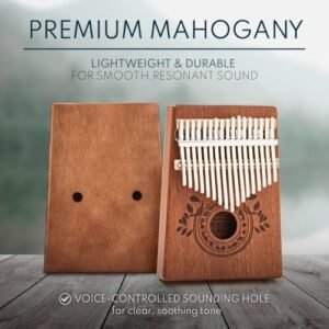 UNOKKI 17-Key Mahogany Kalimba – Portable Finger Piano