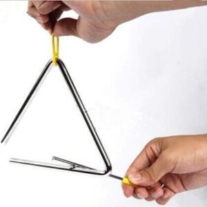 Vibrant 4-Inch Steel Triangle with Striker for Rhythm